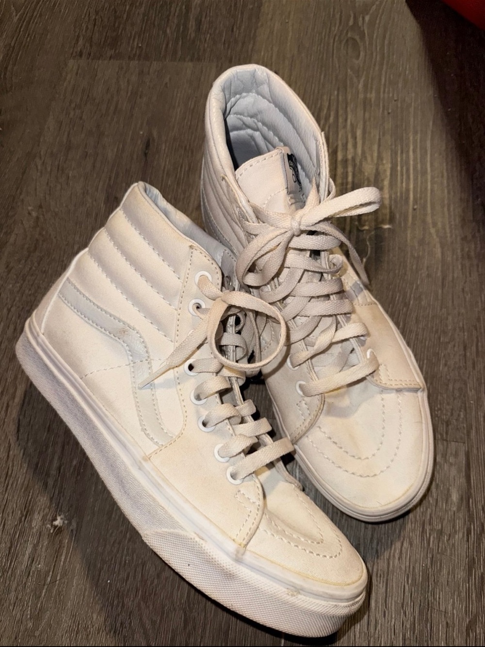 Vans High-Top Sneakers in Off-White